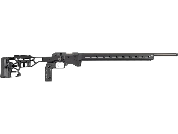 CZ 457 Chassis MTR Bolt Action Rifle 22 Long Rifle 24" Black Threaded Barrel Black Frame Black Skeleton Stock