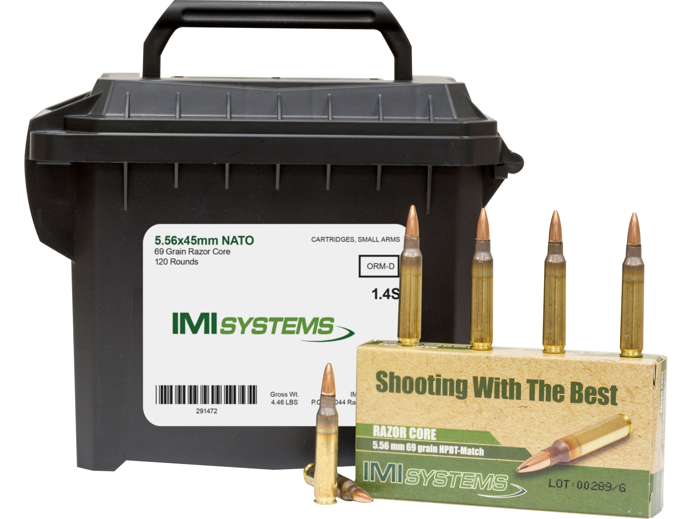 IMI Razor Core 5.56x45mm NATO Ammo 69 Grain Sierra MatchKing Jacketed