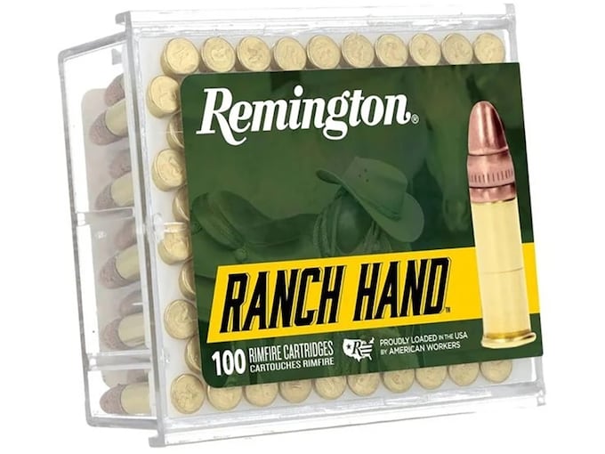 Remington Ranch Hand 22LR Ammo 38 Grain Plated Hollow Point Box of 100