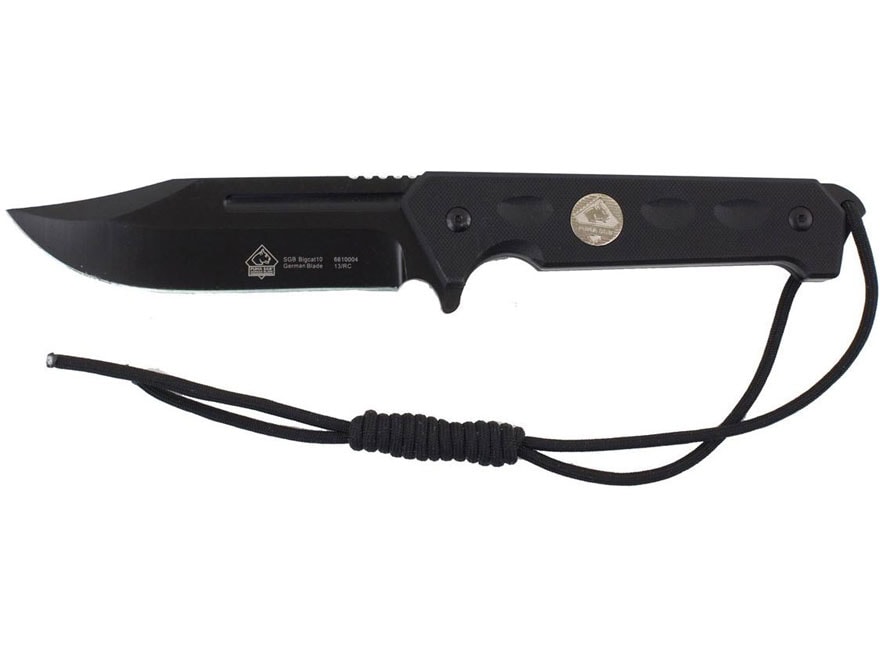 Puma SGB 10 Fixed Knife 4.7 Black Clip Point 1.4116