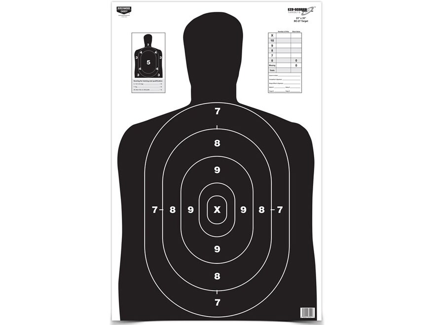 Birchwood Casey Eze-Scorer BC27 Green Targets 23 x 35 5PK