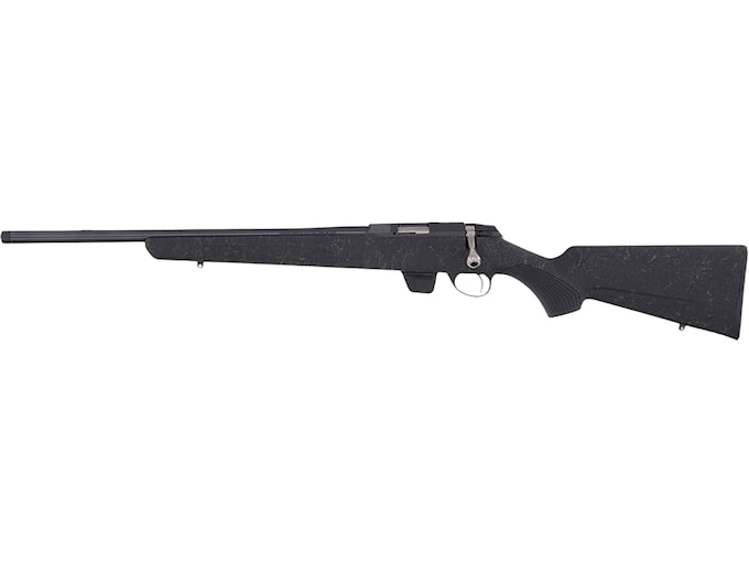 Tikka T1x Roughtech Bolt Action Rifle 22 Long Rifle Left Hand 20″ Blued Threaded Barrel Blued Frame Emerald Field Stock
