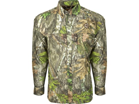 Ol' Tom Men's Mesh Back Flyweight Long Sleeve Shirt Polyester