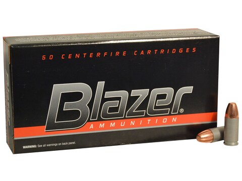 Blazer Ammunition 9mm Luger 115 Grain Full Metal Jacket Case of 1000 (20 Boxes of 50) -...