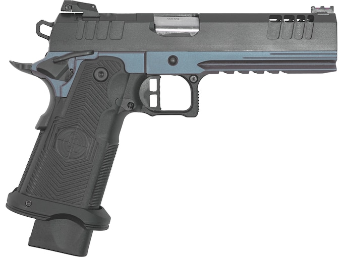 GLFA Synergy 1911DS 9mm Luger Pistol 5″ Barrel 20+1 Round Black Slide Black Grip Blue Frame