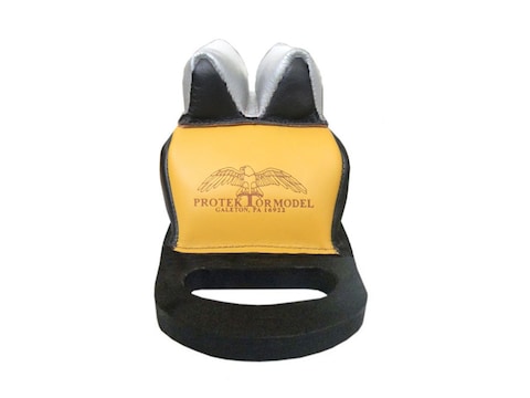 Protektor Deluxe Bumble Bee Double Stitched Super Slick Silver Mid-Ear Rear Shooting Re...