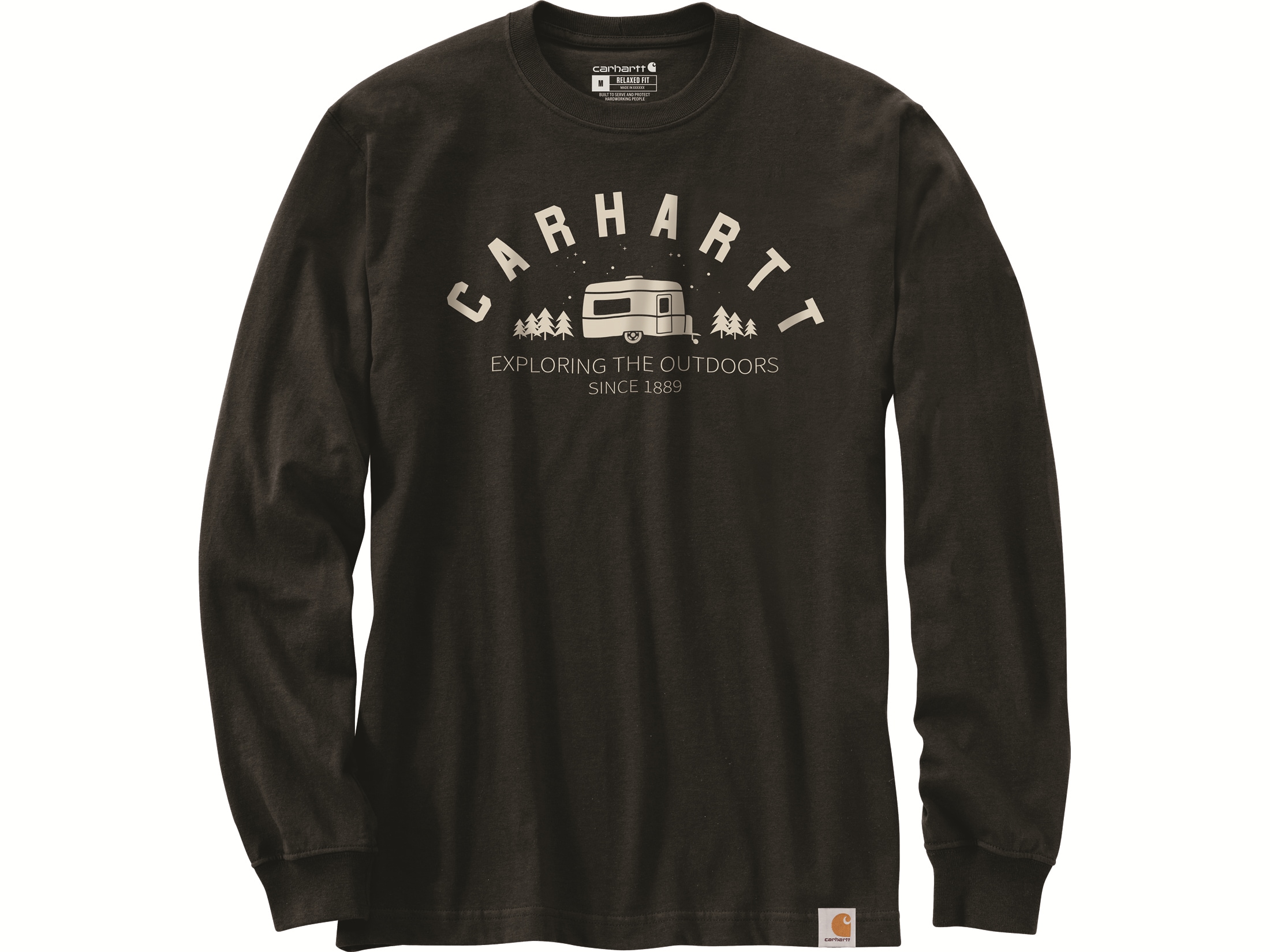 Carhartt Men's Relaxed Fit Heavyweight Long Sleeve Camper Graphic