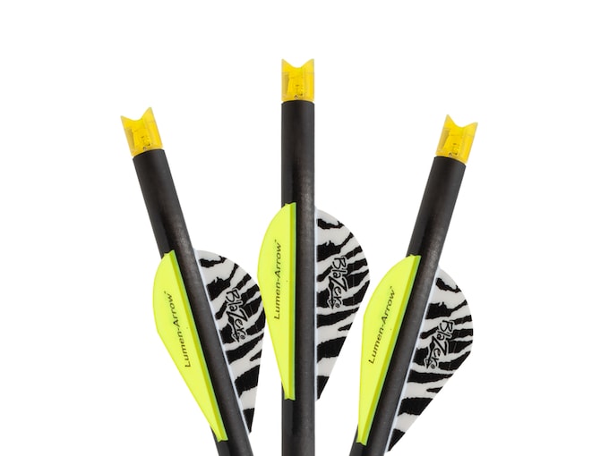 Lumenok 20" Carbon Crossbow Bolt with Orange Crescent Lighted Nock 3PK