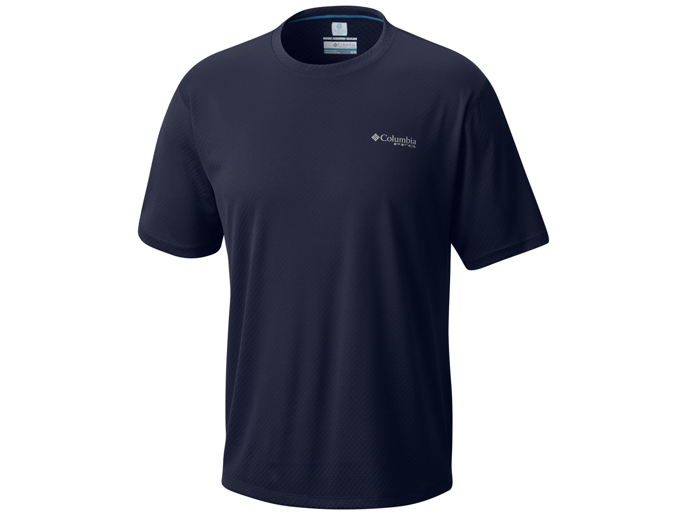 Columbia Men's PFG Zero Rules T-Shirt Short Sleeve Polyester Blackout