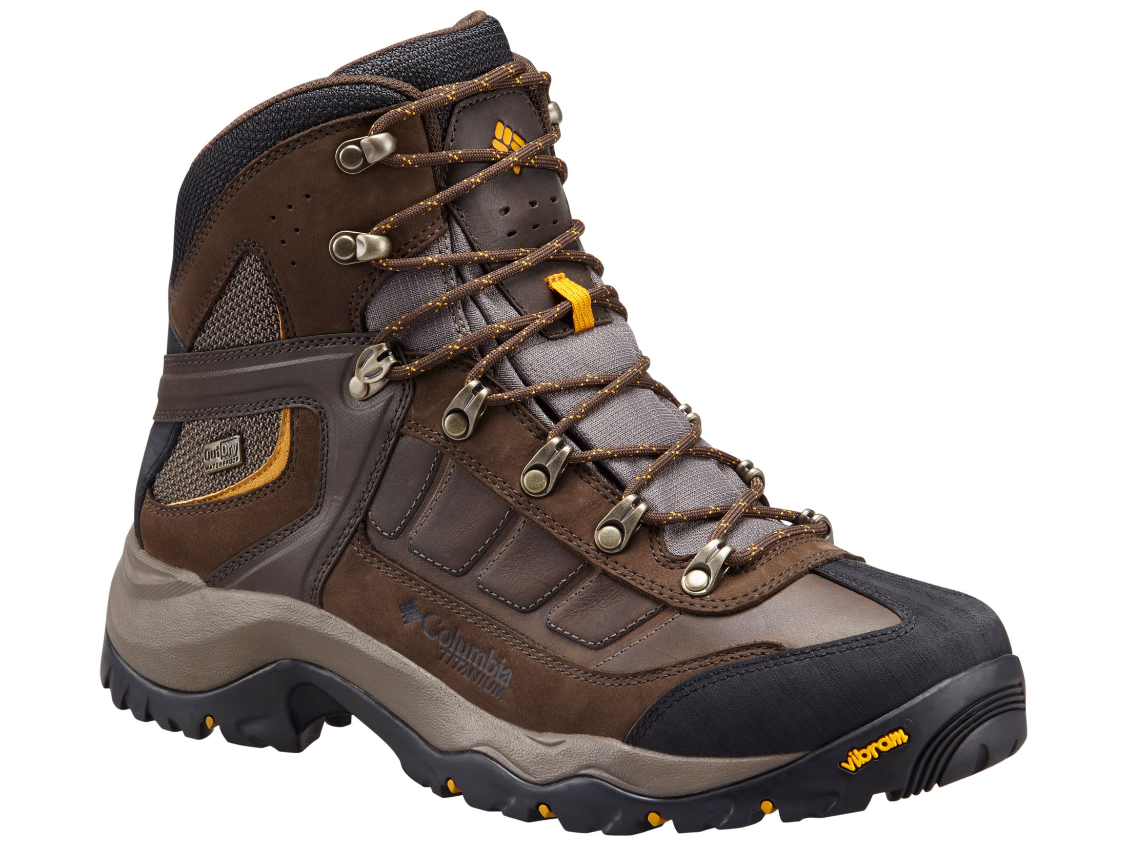 Columbia Daska Pass III Titanium Outdry 6 Hiking Boots Leather Mud