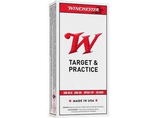 Winchester White Box USA 300 AAC Blackout Ammo 200 Grain Jacketed Hollow Point