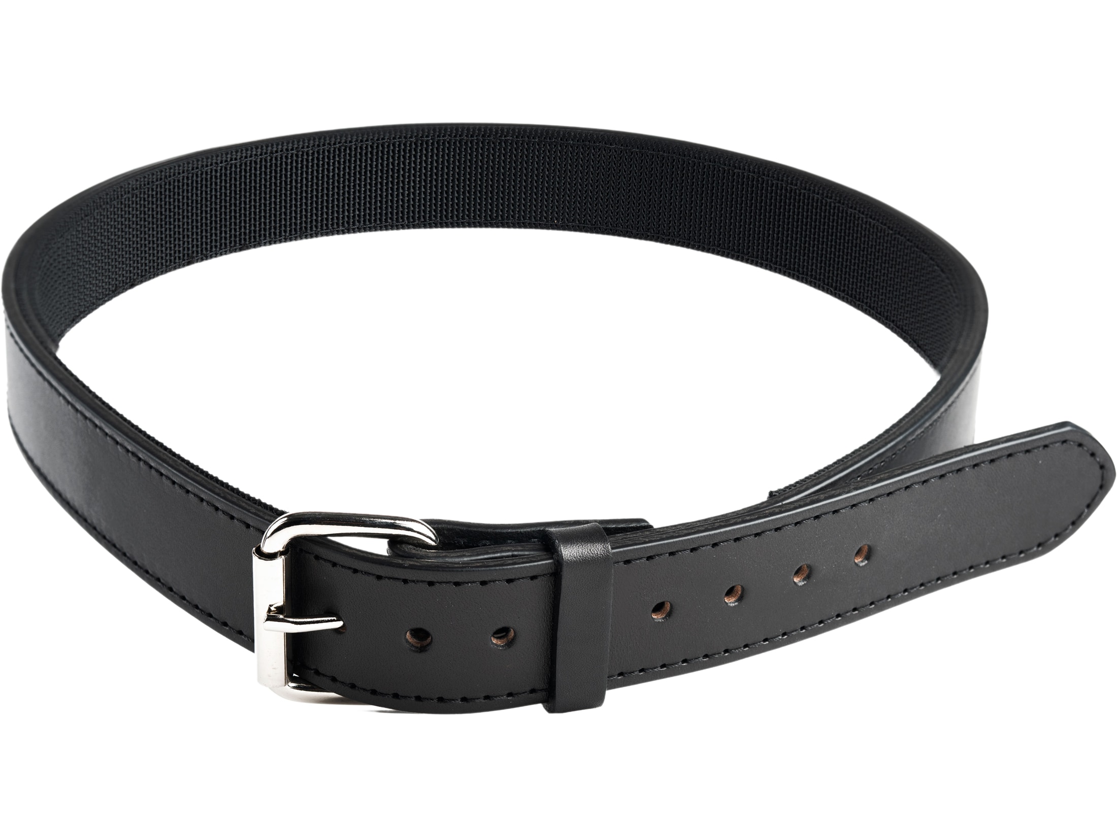 MidwayUSA AllAmerican Double Layer Gun Belt Leather Scuba Nylon Light