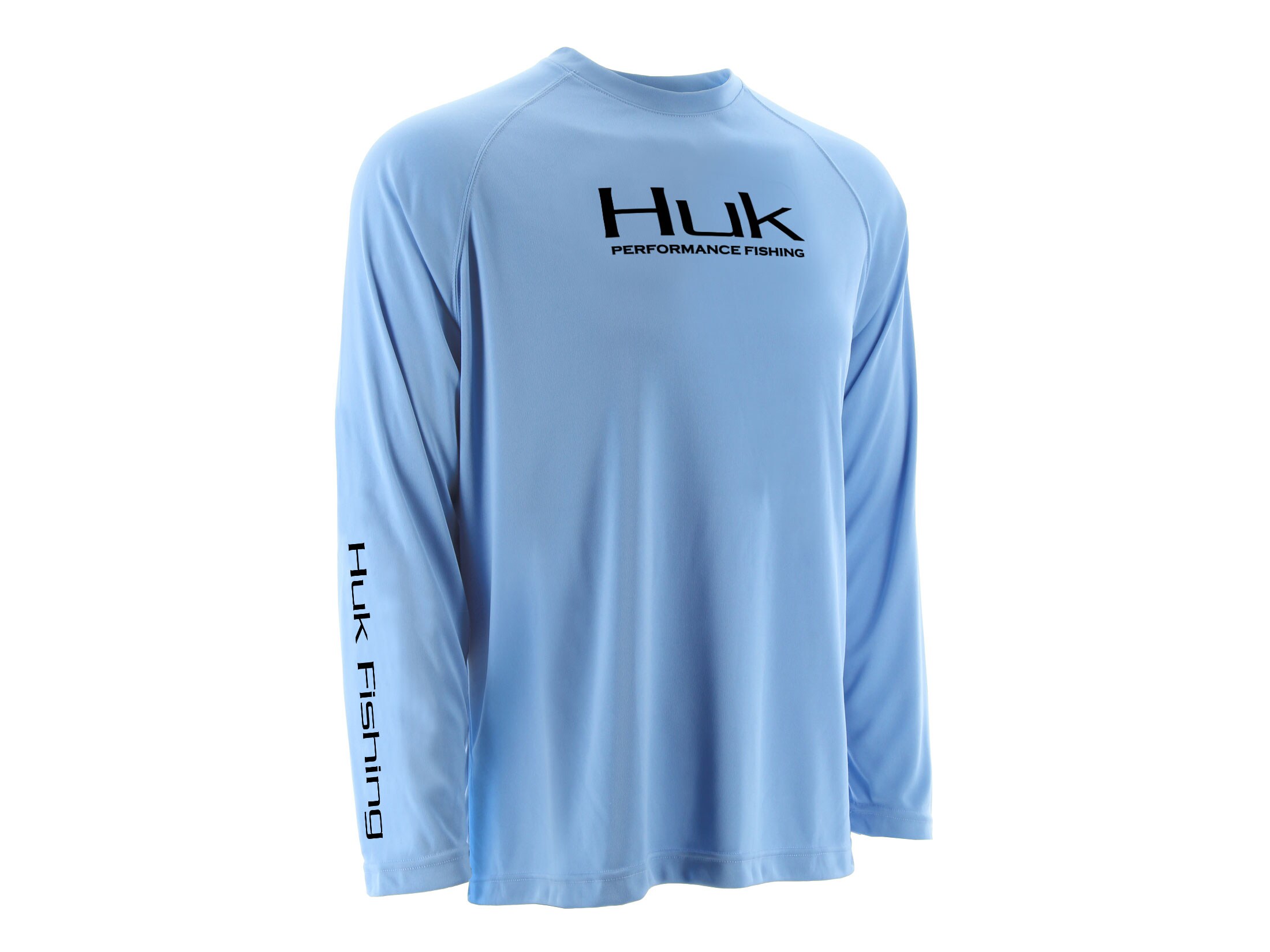 Huk Men's Icon Performance Shirt Long Sleeve Polyester Spandex Blaze