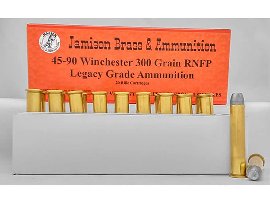 Jamison Brass Ammo 45 90 WCF 45 85 WCF Ammo 300 Grain Flat Nose jamison-brass-ammo-45-90-wcf-45-85-wcf-ammo-300-grain-flat-nose