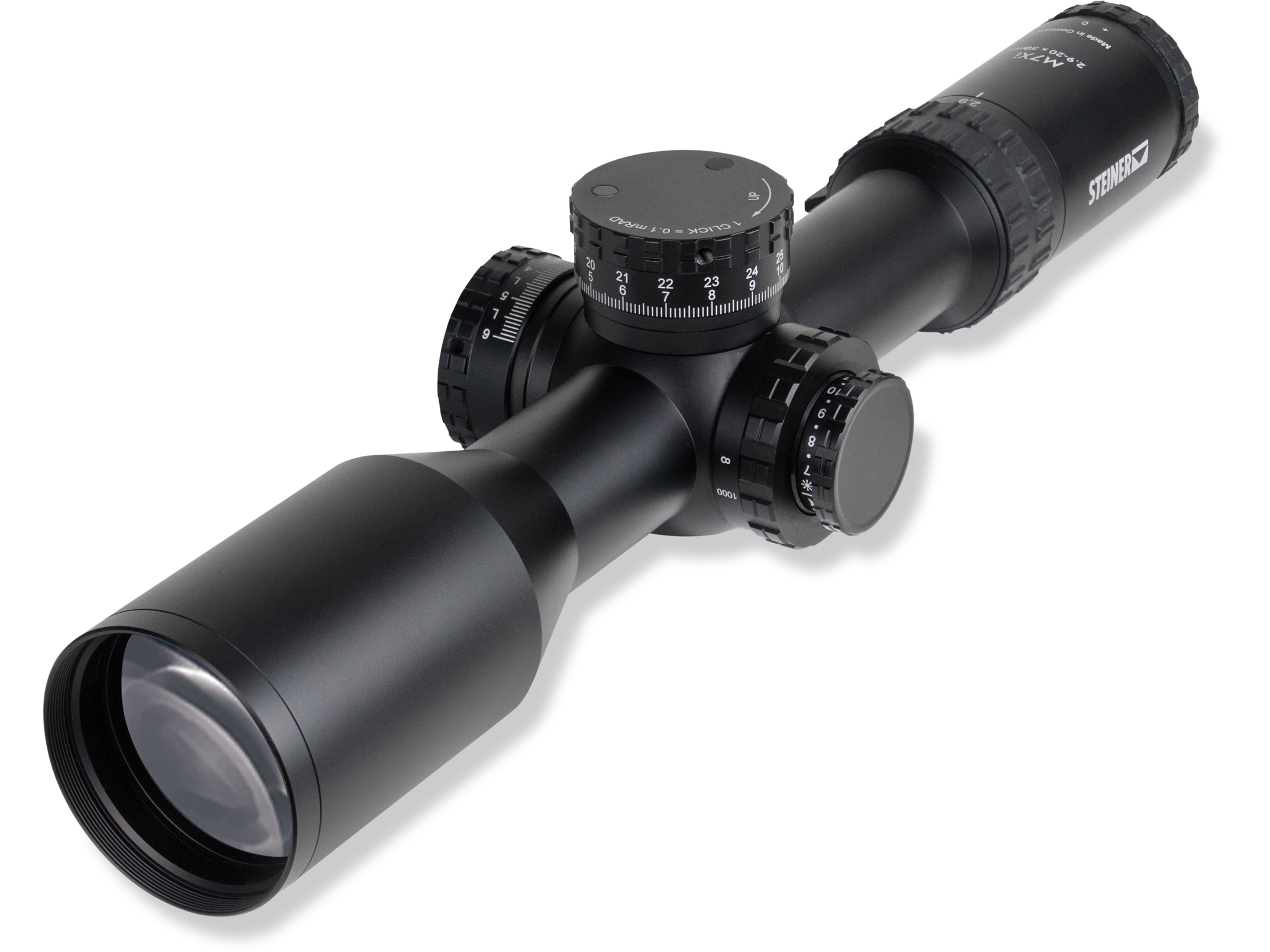 Steiner M7Xi Rifle Scope 34mm Tube 2.9-20x 50mm Illuminated MSR2 Reticle Matte Black