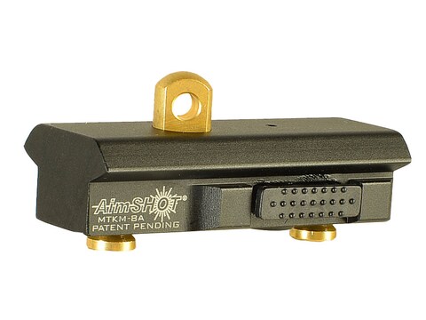Aimshot KeyMod Quick Release Bi-Pod Adapter Aluminum Black