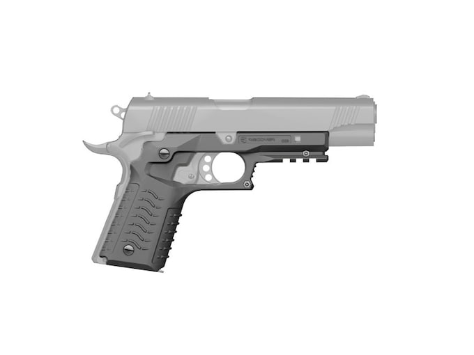 Recover Tactical CC3H04 Grip & Rail System Gray Polymer Picatinny for Standard Frame 1911