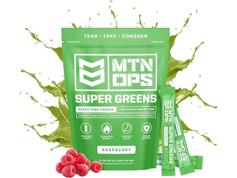 MTN OPS Super Greens Raspberry 30 Servings
