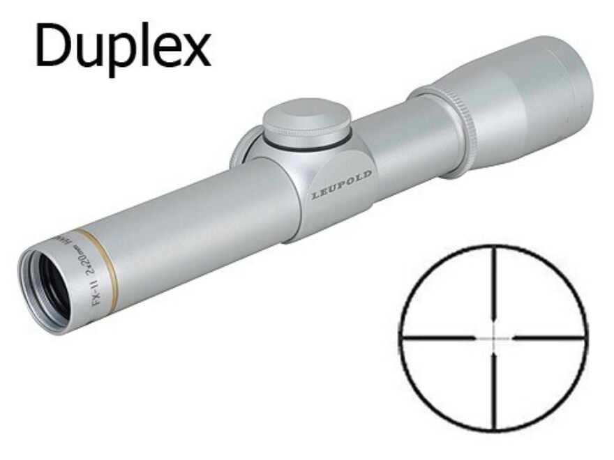 Leupold FXII Pistol Scope 2x 20mm Duplex Reticle Silver Factory