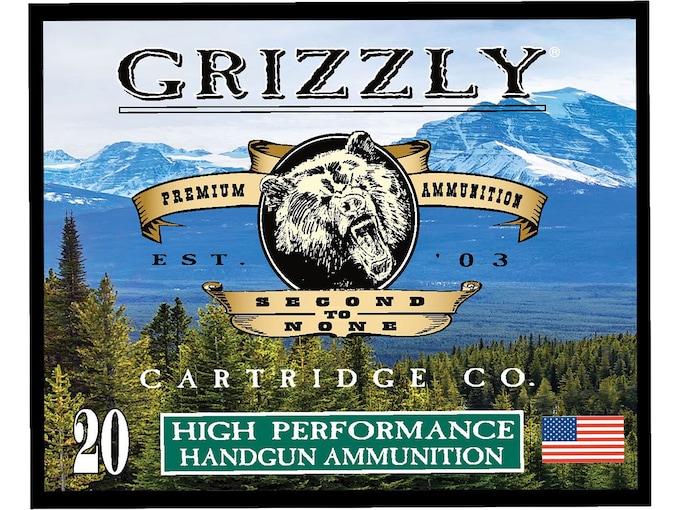 Grizzly Cartridge High Performance Handgun 38 Special Ammo 148 Grain Full Metal Jacket Box of 20