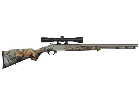 Traditions BuckStalker Muzzleloading Rifle with 3-9x 40mm Duplex Scope 50 Caliber 24" C...