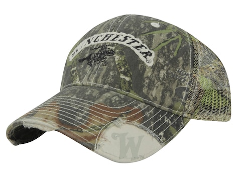 Winchester Mesh Back Camo Logo Cap Cotton Mossy Oak Obsession Camo