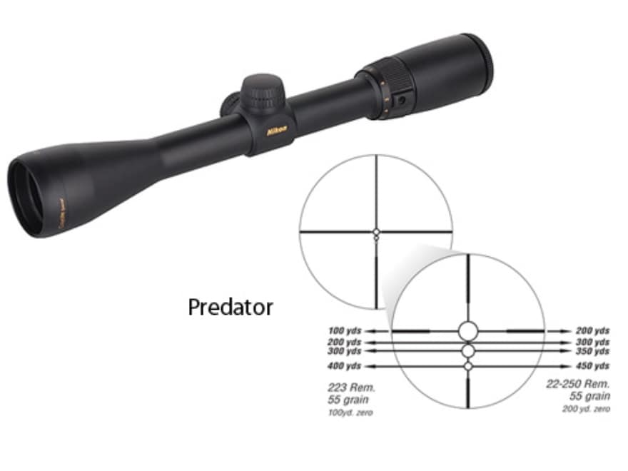 Nikon Coyote Special Rifle Scope 39x 40mm BDC Predator Reticle Matte