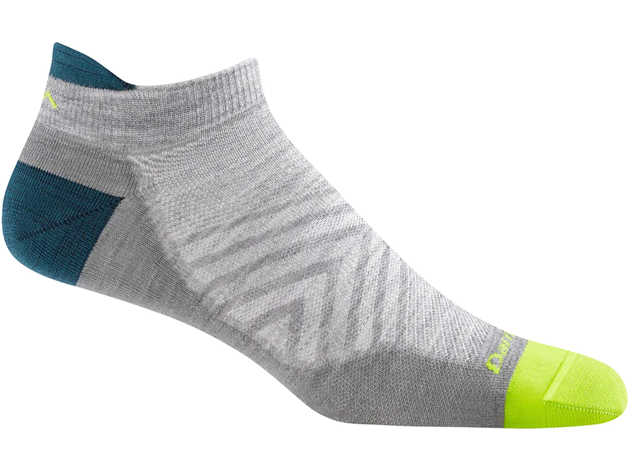 Darn Tough Socks Men's Run No Show Tab Ultra Lightweight Socks Gray