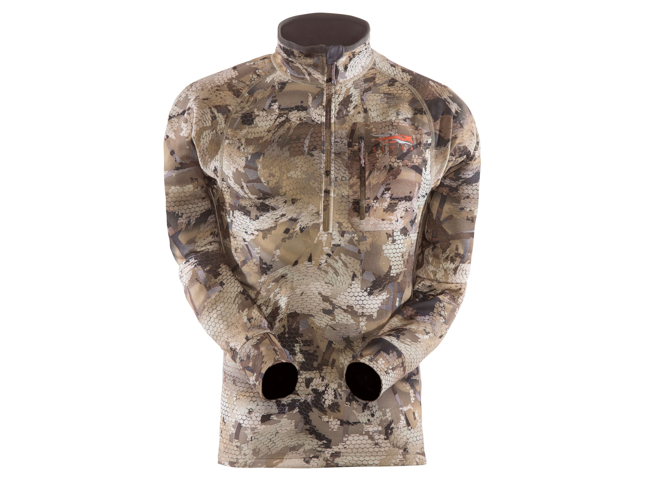 Sitka Gear Men's Traverse ZipT Base Layer Shirt Long Sleeve Polyester