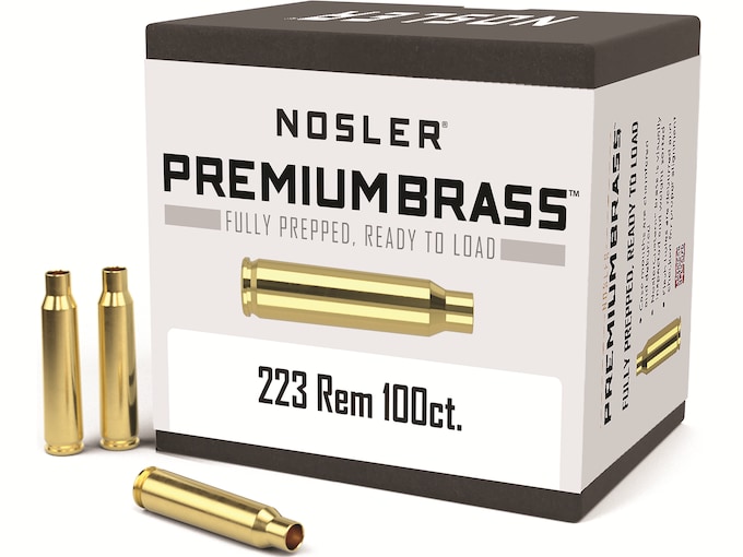 Nosler Custom Brass 223 Remington Box of 100