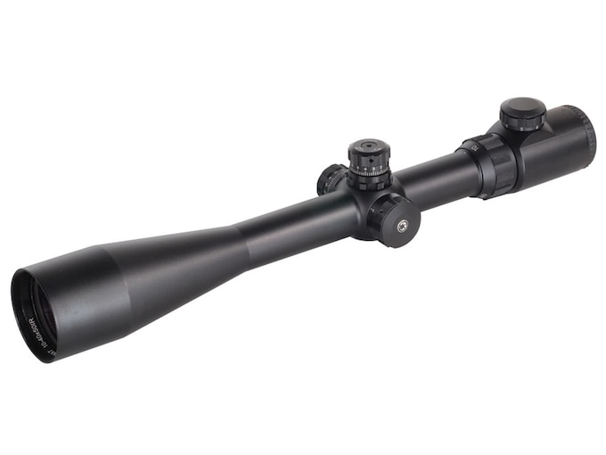 Barska SWAT Tactical Rifle Scope 10-40x 50mm 1/8 MOA Adjustments Side Focus Illuminated Mil-Dot Reticle with Picatinny Rings Matte