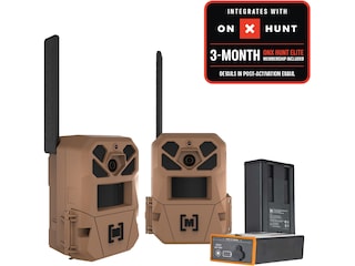 Moultrie Edge 3 Cellular Trail Camera 2PK with Power Mag + Lithium Batteries