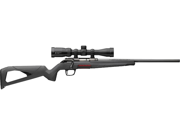 Winchester XPERT Bolt Action Rifle 17 Winchester Super Magnum 18" Black Barrel Black Frame Black Field Stock with Scope