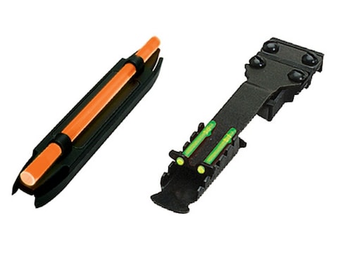 HIVIZ Sight Set Mossberg, Winchester Shotguns Fiber Optic Green Rear, Interchangeable R...