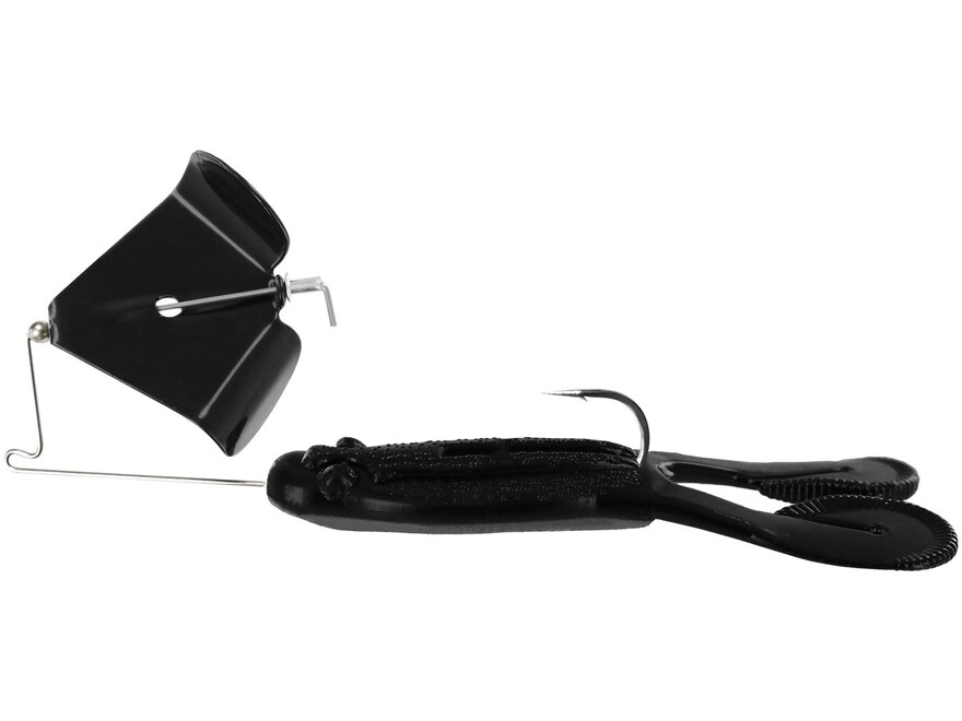 Big Bite Baits Skipping Toad Buzzbait 3/8oz Black Black