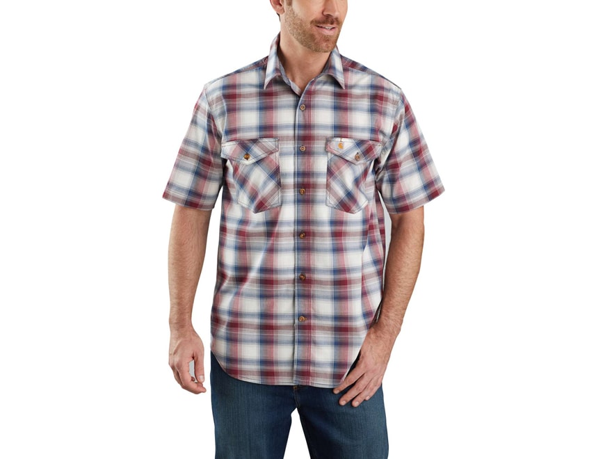 Carhartt Men's Rugged Flex Lightweight Button-Front Short Sleeve Shirt