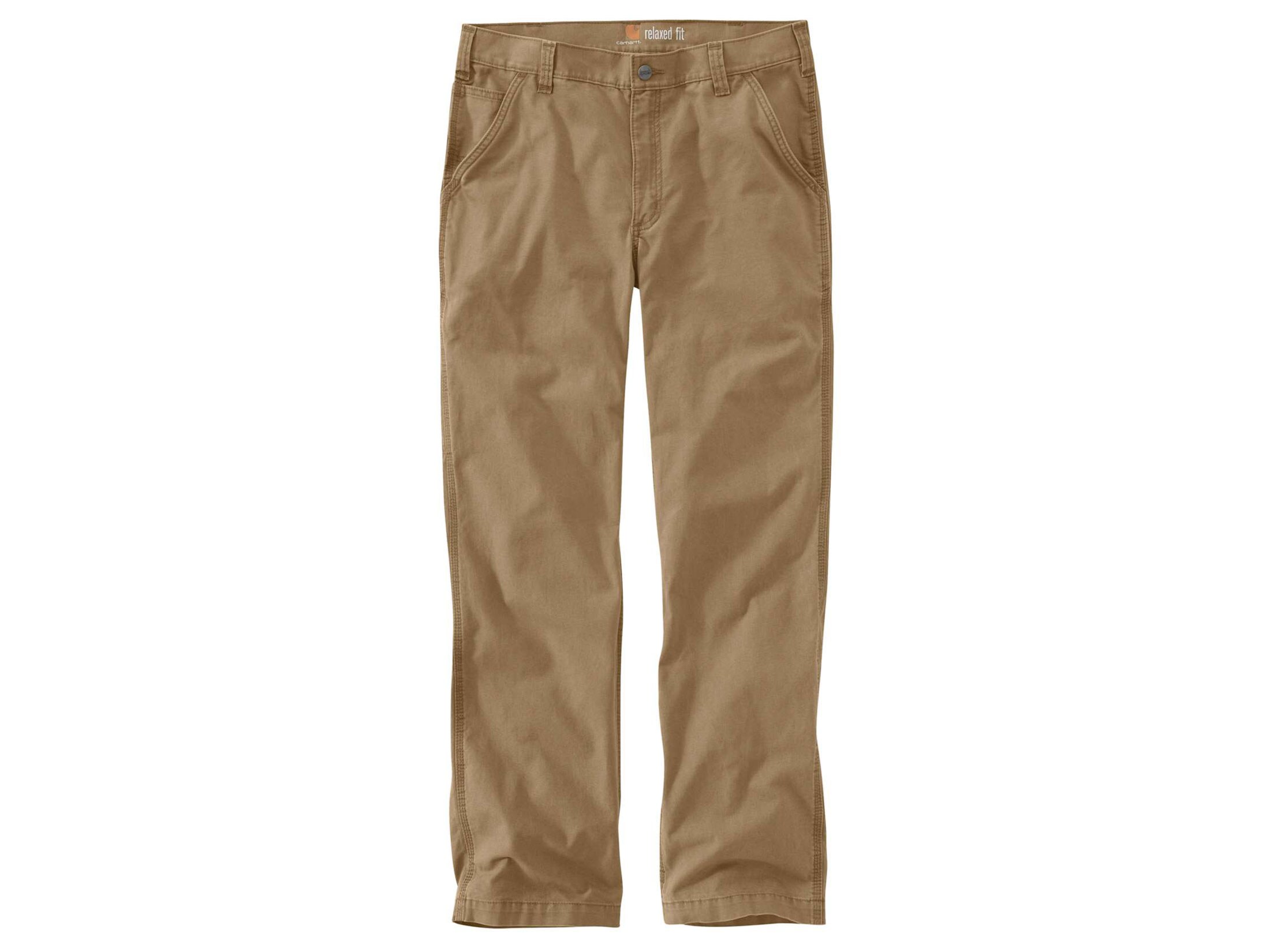 Carhartt Men's Rugged Flex Relaxed Fit Canvas Work Pants Peat 38 Waist