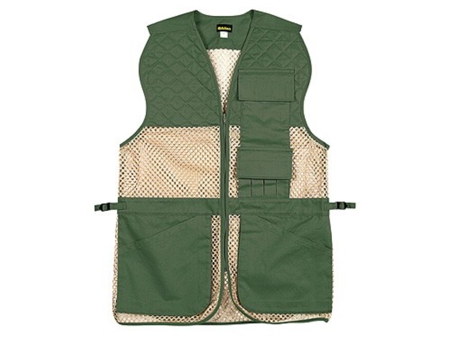 Allen Ace Shooting Vest Ambidextrous Cotton Mesh Green Tan 38 to 44