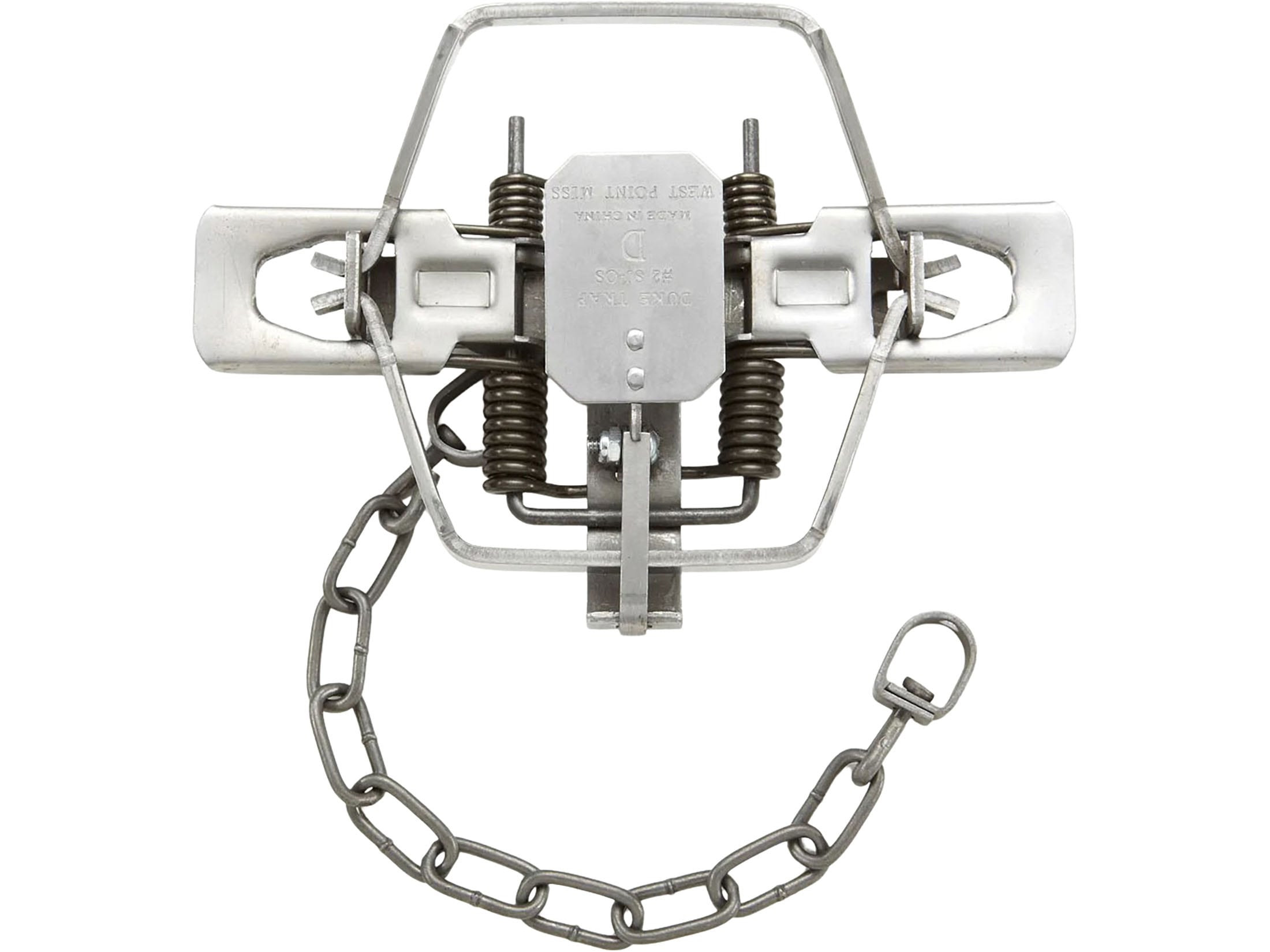 Duke #2 Square Jaw Offset Coil Spring Trap Steel