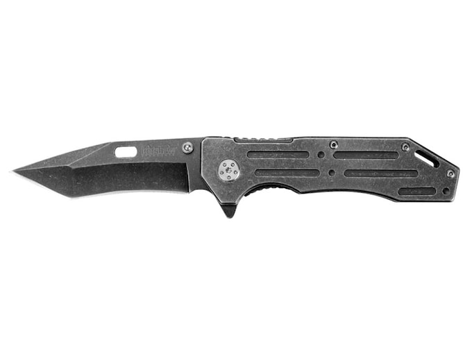 Kershaw Lifter Assisted Opening Pocket Knife 3.5″ Tanto Point 4Cr14 Steel Blade Steel Handle BlackWash Finish