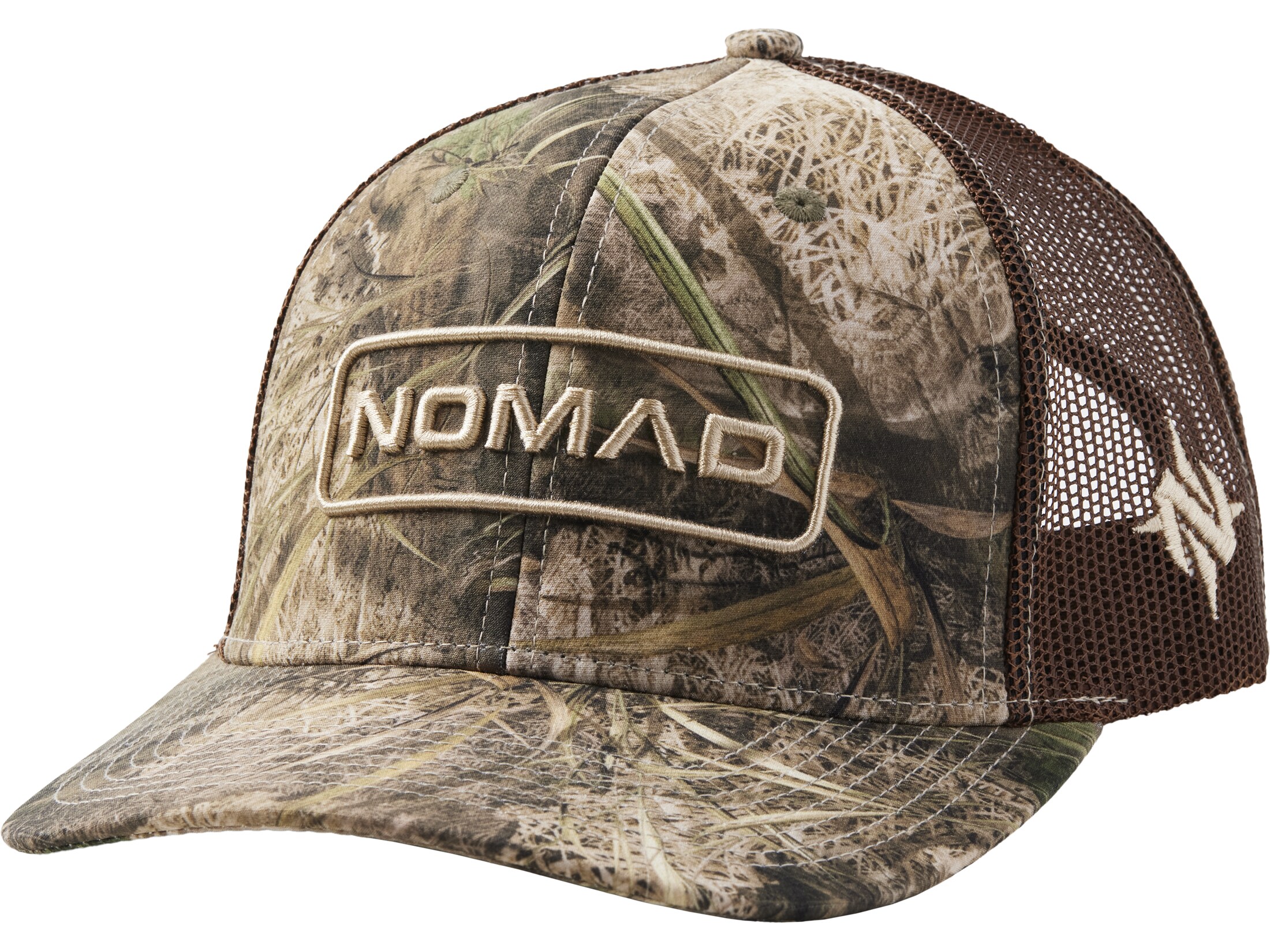 Nomad Men's Camo Hunter Trucker Cap Mossy Oak Bottomland One Size Fits