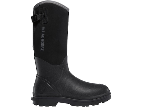 LaCrosse 5mm Alpha Range 14" Work Boots Rubber Over Neoprene Black Men's