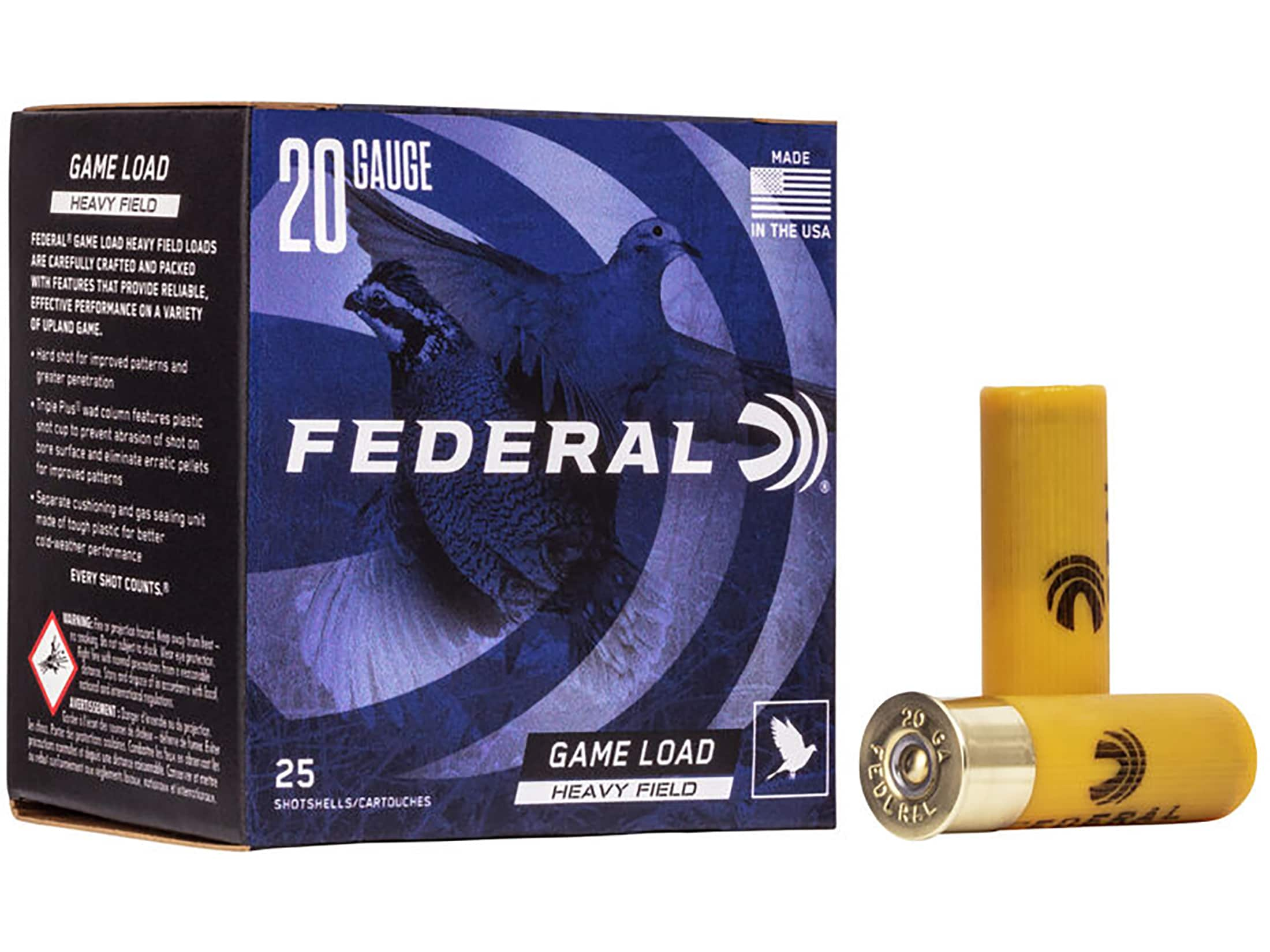 Federal Game Load Upland Heavy Field Ga Ammo Lead Shot Oz