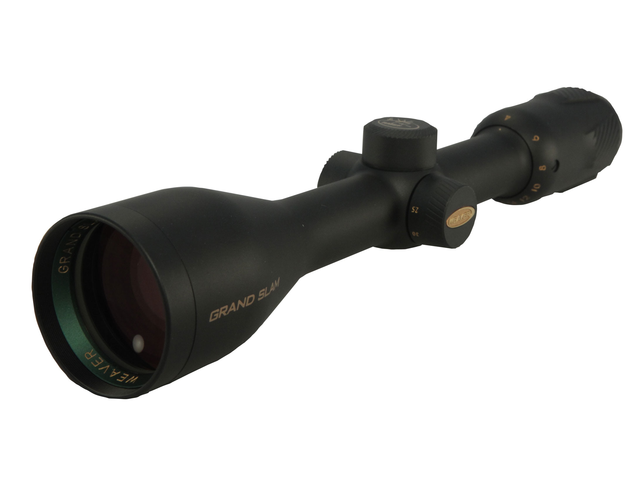 Weaver Grand Slam Rifle Scope 416x 44mm Side Focus EBX Reticle Matte