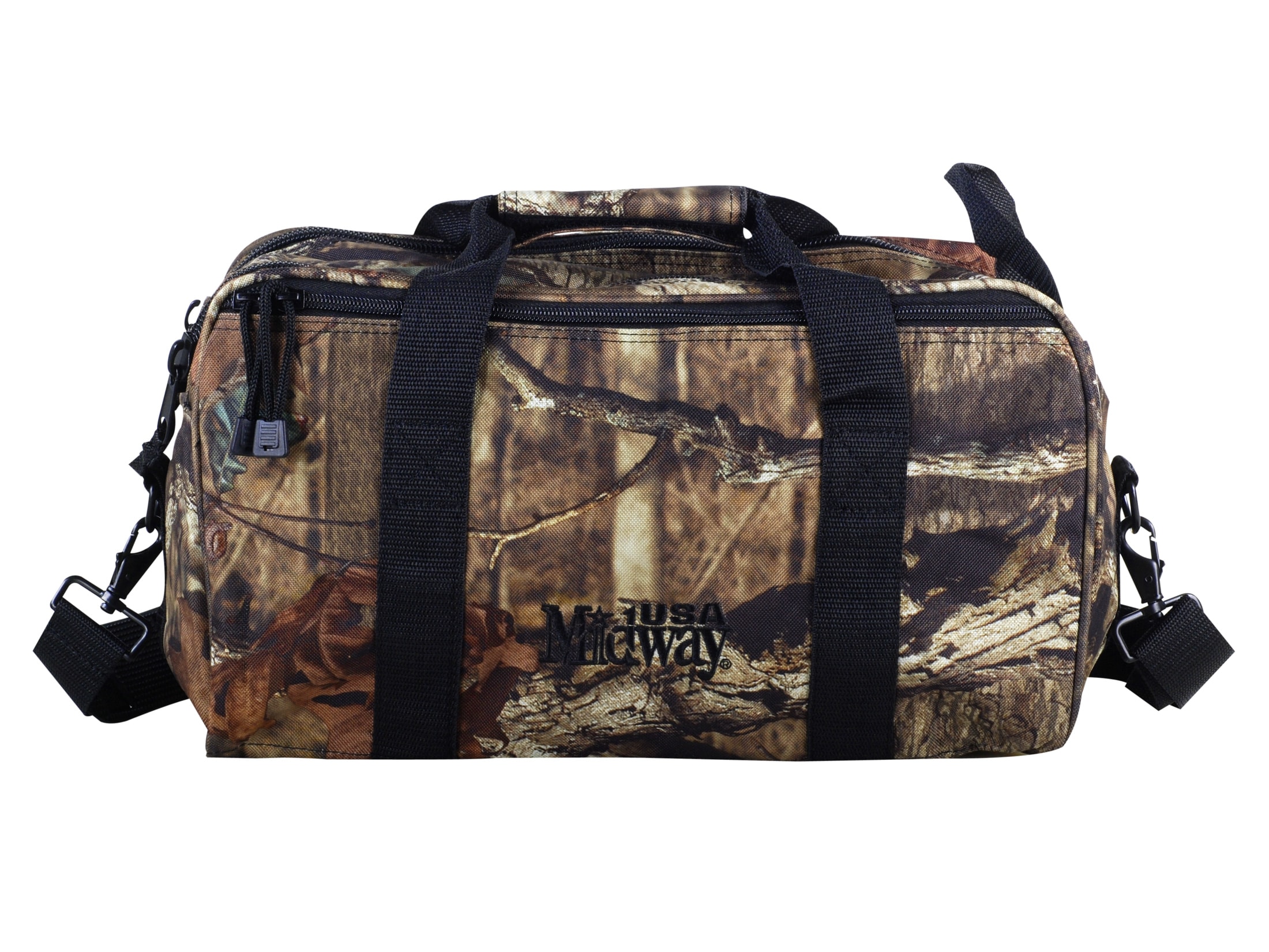 MidwayUSA Range Field Bag PVC Coated Polyester Mossy Oak Break-Up