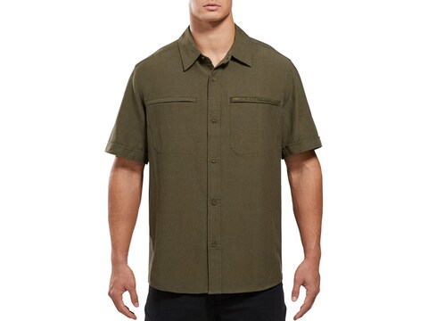 Viktos Men's Shemagh Button-Up Short Sleeve Shirt Cotton/Linen