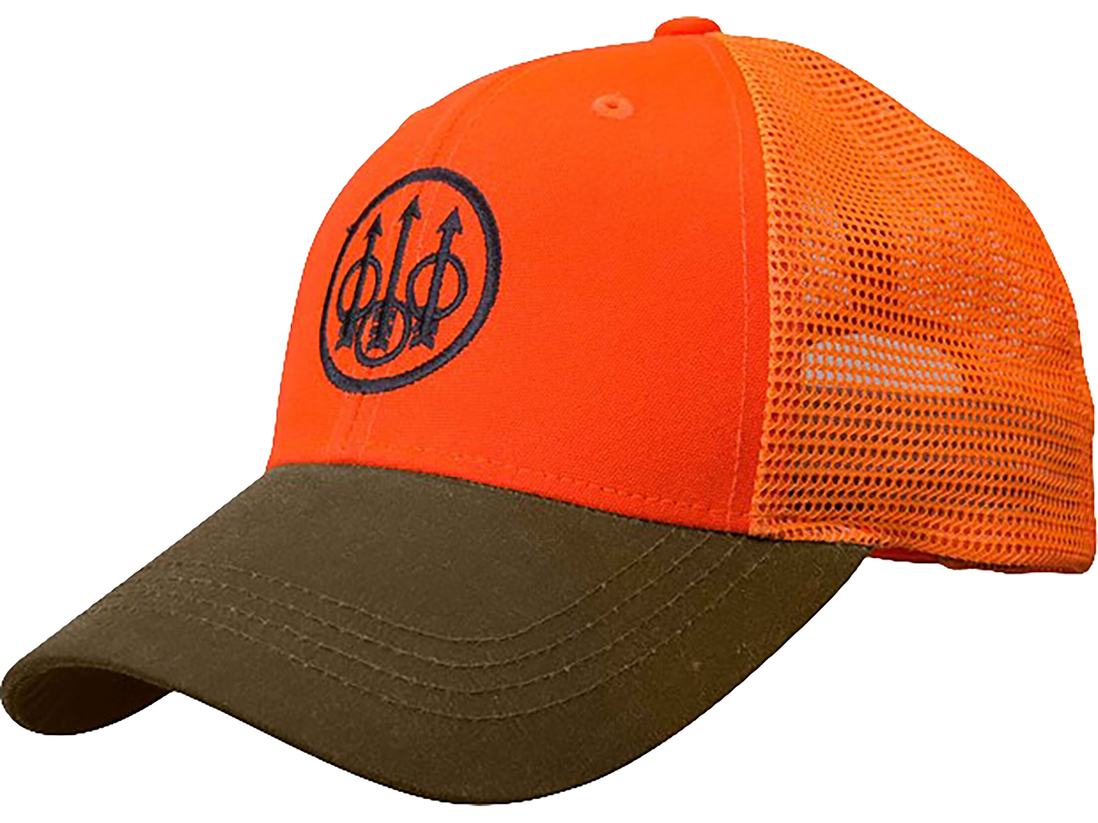 Beretta Men's Upland Trucker Hat Tobacco/Blaze Orange One Size Fits