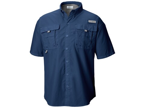 Columbia Men's PFG Bahama II Button-Up Short Sleeve Shirt Nylon