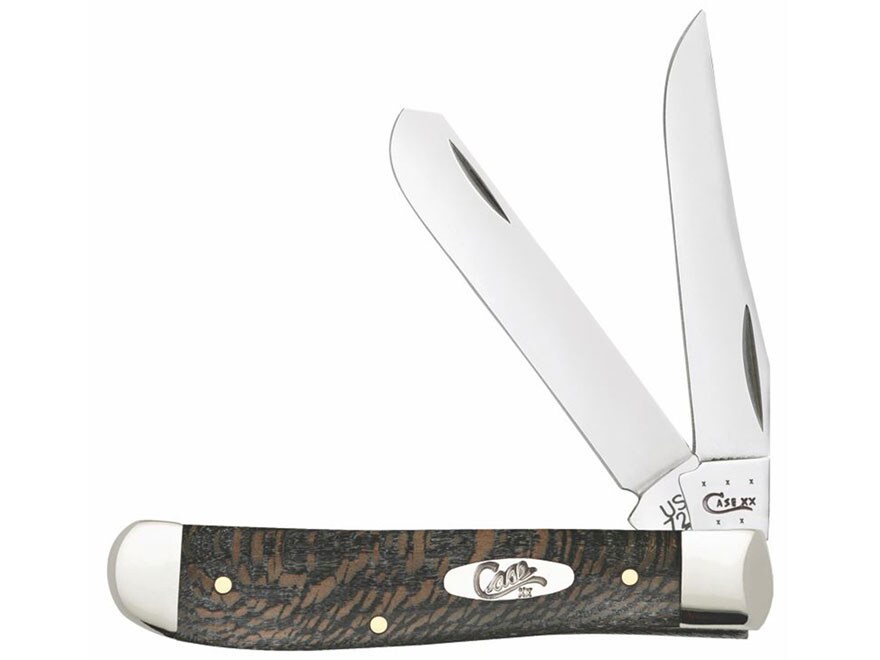 Case Sycamore Trapper Folding Pocket Knife 2Blade Clip Spey Points SS
