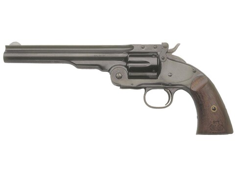 Cimarron Number 3 Schofield Revolver 6-Round Blue, Walnut